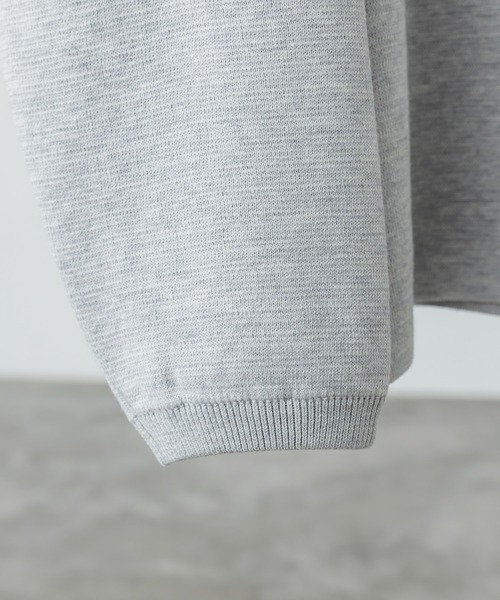 【新品未使用】LIDNM☆ロンT ウール☆M☆グレー WYM LIDNM（ウィム バイ リドム）の「LAYERED STRETCH TURTLE（T