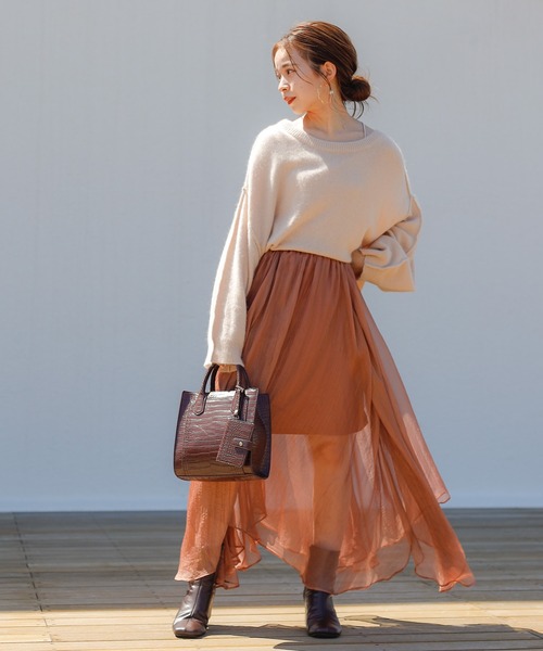 Chico(チコ)の「パスケース付きクロコスクエアバッグ(ショルダーバッグ・レディース・ブラック/ブラウン/ベージュ・FREE)」の4枚目の写真