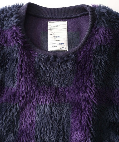 SHAREEF（シャリーフ）の「BLOCK CHECK FUR L/S PULL OVER（スウェット 