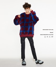 SHAREEF（シャリーフ）の「BLOCK CHECK FUR L/S PULL OVER（スウェット 