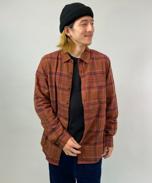 Hurley (ハーレー)の「HURLEY/ハーレー チェック柄 カラーシャツ CU1010(シャツ/ブラウス・メンズ・グレー/グリーン/グレー系その他/マルチ/ブルー系その他/ブラウン・M/L)」の1枚目の写真