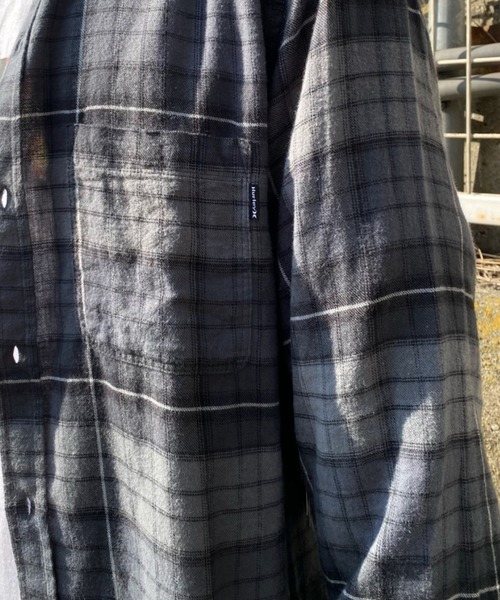 Hurley (ハーレー)の「HURLEY/ハーレー チェック柄 カラーシャツ CU1010(シャツ/ブラウス・メンズ・グレー/グリーン/グレー系その他/マルチ/ブルー系その他/ブラウン・M/L)」の12枚目の写真