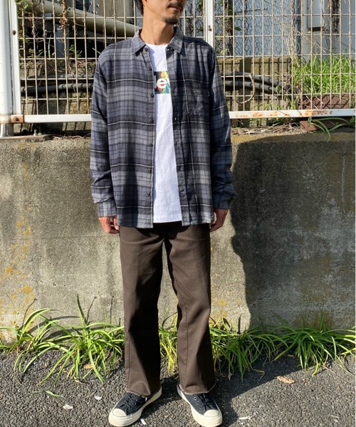 Hurley (ハーレー)の「HURLEY/ハーレー チェック柄 カラーシャツ CU1010(シャツ/ブラウス・メンズ・グレー/グリーン/グレー系その他/マルチ/ブルー系その他/ブラウン・M/L)」の10枚目の写真