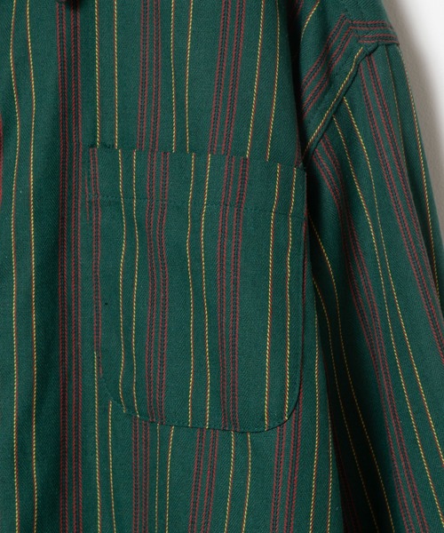 DING（ディング）の「DING/バックボタンストライプシャツ（シャツ/ブラウス・レディース・グリーン/ブラック・FREE）」の16枚目の写真