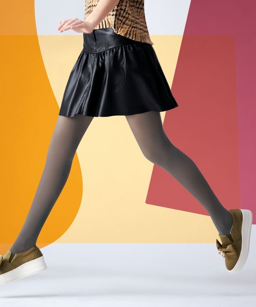 Tuche（トゥシェ）の「【Tuche（トゥシェ）】スニーカータイツ　杢　60デニール（タイツ/ストッキング・レディース・チャコールグレー/カーキ/グレー系その他/ブラウン系その他・M～Ｌ/L～LL）」の7枚目の写真