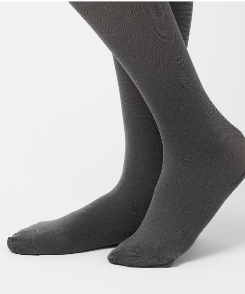 Tuche（トゥシェ）の「【Tuche（トゥシェ）】スニーカータイツ　杢　60デニール（タイツ/ストッキング・レディース・チャコールグレー/カーキ/グレー系その他/ブラウン系その他・M～Ｌ/L～LL）」の5枚目の写真