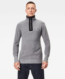 G-STAR | Utility Constructed Half Zip Knitted Sweater(ニット/セーター)