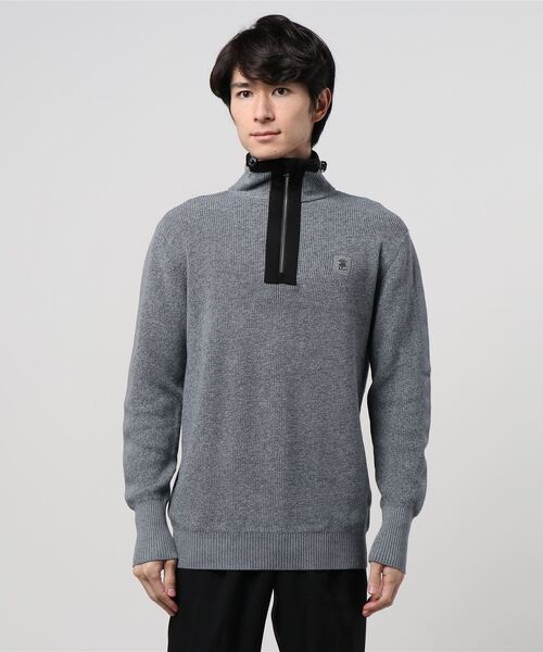 G-STAR（ジースター）の「Utility Constructed Half Zip Knitted Sweater/ハーフジップセーター（ニット/セーター・メンズ・グレー/ダークネイビー・SMALL/MEDIUM/X-SMALL/LARGE）」の11枚目の写真