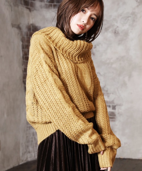 セール タートルケーブルニット ニット セーター Arcanum Design アルカナムデザイン のファッション通販 Zozotown