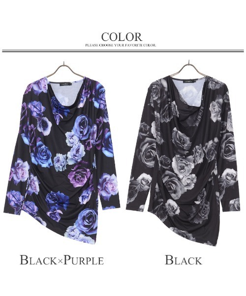 CIVARIZE（シヴァーライズ）の「『CIVARIZE』フラワー総柄ドレープ