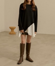 レイヤード風トップス/【WEB/EC限定商品】
