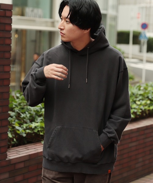BAYFLOW（ベイフロー）の「WEB限定 BIGスウェットパーカー L/S（パーカー・メンズ・ホワイト/ピンク/ブルー/アイボリー/チャコール/ライトグリーン・MEDIUM/LARGE）」の2枚目の写真