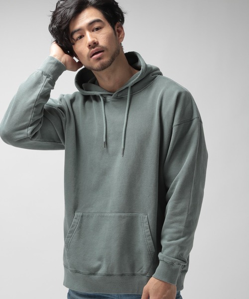 BAYFLOW（ベイフロー）の「WEB限定 BIGスウェットパーカー L/S（パーカー・メンズ・ホワイト/ピンク/ブルー/アイボリー/チャコール/ライトグリーン・MEDIUM/LARGE）」の4枚目の写真