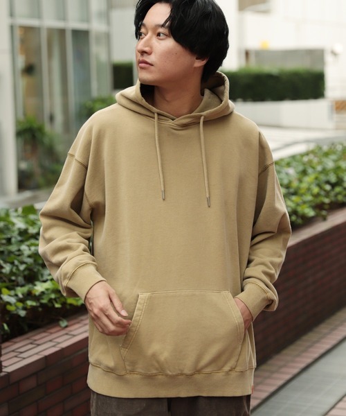 BAYFLOW（ベイフロー）の「WEB限定 BIGスウェットパーカー L/S（パーカー・メンズ・ホワイト/ピンク/ブルー/アイボリー/チャコール/ライトグリーン・MEDIUM/LARGE）」の14枚目の写真