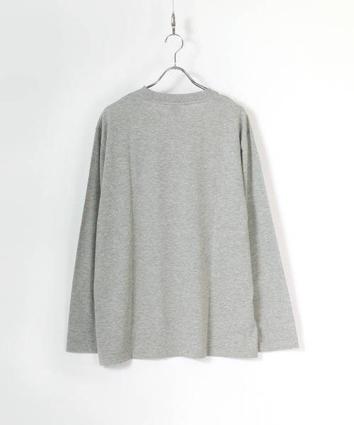 CONVERSE(コンバース)の「CONVERSE/コンバース シューズロゴプリント ロンT/長袖/大きいサイズ(Tシャツ/カットソー・メンズ・ホワイト/グレー/ネイビー/グリーン・2L/3L/5L/4L)」の6枚目の写真