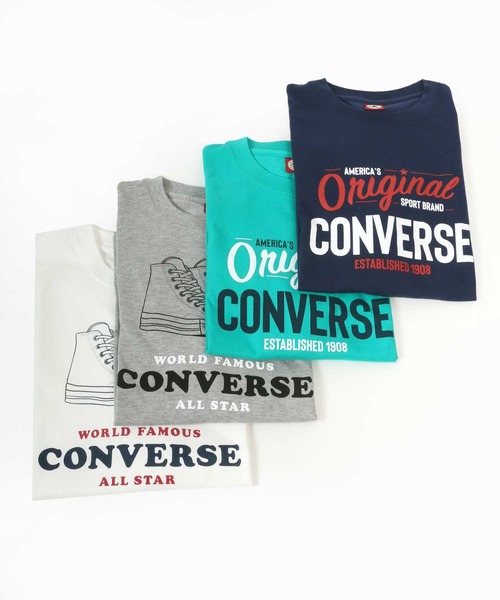 CONVERSE(コンバース)の「CONVERSE/コンバース シューズロゴプリント ロンT/長袖/大きいサイズ(Tシャツ/カットソー・メンズ・ホワイト/グレー/ネイビー/グリーン・2L/3L/5L/4L)」の18枚目の写真