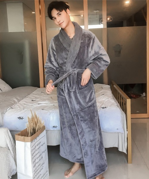 ユニセックスあったか さらふわボアナイトガウン ルームウェア パジャマ Aimoha アイモハ のファッション通販 Zozotown