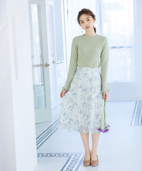 WILLSELECTION(ウィルセレクション)の「マーブルドロップイヤリング(イヤリング・レディース・カーキ/アイボリー・FREE)」の9枚目の写真