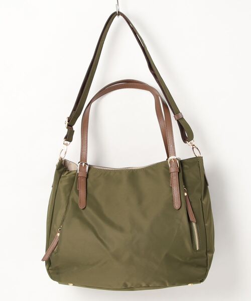 MONICA（モニカ）の「ナイロン2WAYトートバッグ Mサイズ（トートバッグ・レディース・ブラック/ネイビー/ベージュ/ピンク/カーキ・FREE）」の18枚目の写真