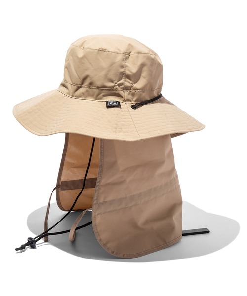 KiU(キウ)の「紫外線防止 ウォーターリペレント サンシェード付き UVハット(ハット・レディース・ブラック/ベージュ/カーキ・FREE)」の16枚目の写真