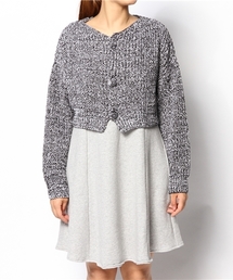 i | MIX畦ショートカーデ(カーディガン/ボレロ)