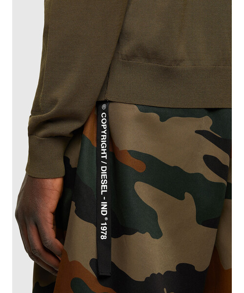 ディーゼル diesel 迷彩 アニマル ニット セーター ディーゼル DIESEL