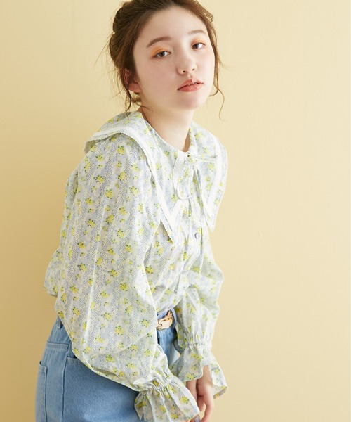 OLIVE des OLIVE（オリーブデオリーブ）の「三角襟ブラウス/ビック