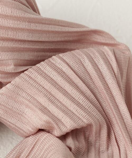 pink adobe（ピンクアドベ）の「◆プリーツシュシュ（その他ヘアアクセサリー・レディース・ダークグレー/サンドベージュ/ピンク系/グリーン系・00）」の7枚目の写真