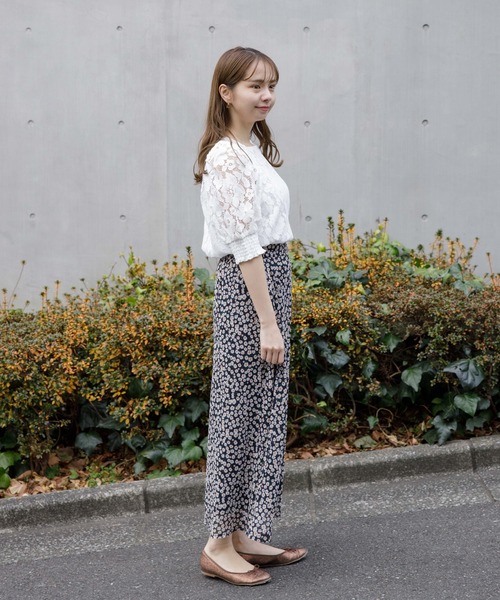 flower（フラワー）の「テンダーレースブラウス（シャツ/ブラウス・レディース・ホワイト/ベージュ・FREE）」の7枚目の写真