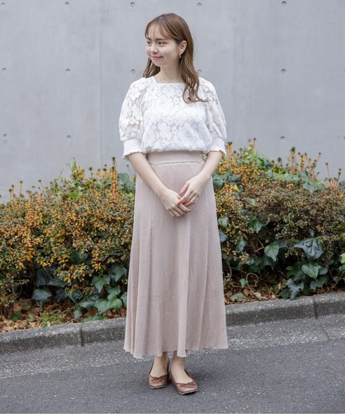 flower（フラワー）の「テンダーレースブラウス（シャツ/ブラウス・レディース・ホワイト/ベージュ・FREE）」の10枚目の写真