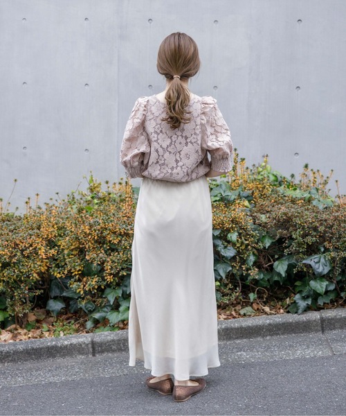 flower（フラワー）の「テンダーレースブラウス（シャツ/ブラウス・レディース・ホワイト/ベージュ・FREE）」の13枚目の写真