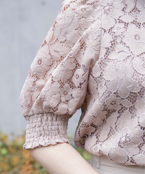 flower（フラワー）の「テンダーレースブラウス（シャツ/ブラウス・レディース・ホワイト/ベージュ・FREE）」の15枚目の写真