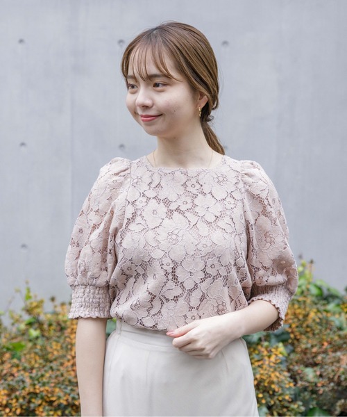 flower（フラワー）の「テンダーレースブラウス（シャツ/ブラウス・レディース・ホワイト/ベージュ・FREE）」の19枚目の写真