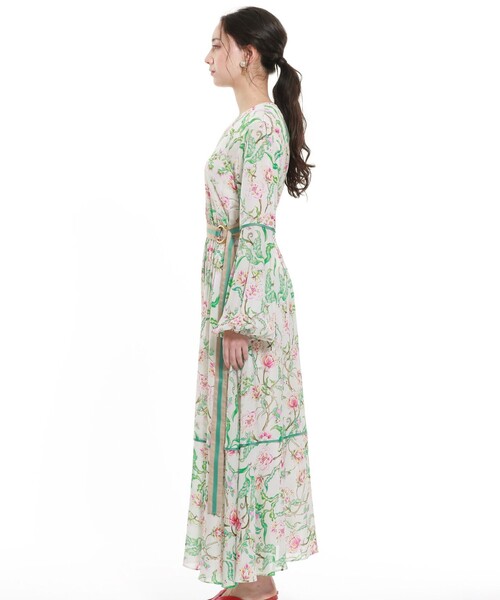 Epoca エポカ のファッション ワンピース フィオーレプリントドレス ワンピース