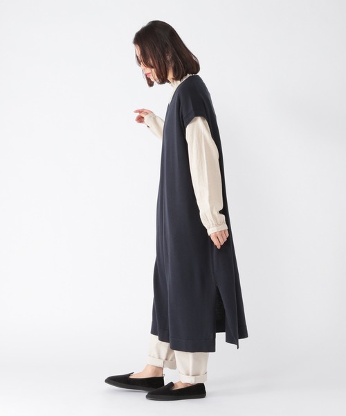 studio CLIP(スタディオクリップ)の「12ゲージリラックスベストワンピース(ワンピース・レディース・ベージュ/カーキ/ネイビー・FREE)」の10枚目の写真