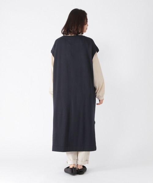 studio CLIP(スタディオクリップ)の「12ゲージリラックスベストワンピース(ワンピース・レディース・ベージュ/カーキ/ネイビー・FREE)」の7枚目の写真