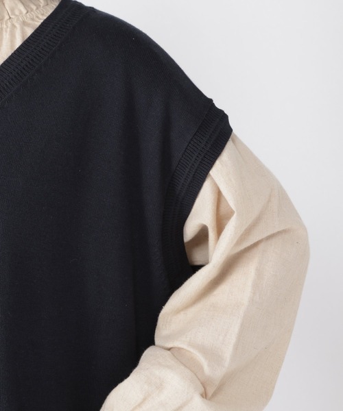 studio CLIP(スタディオクリップ)の「12ゲージリラックスベストワンピース(ワンピース・レディース・ベージュ/カーキ/ネイビー・FREE)」の14枚目の写真