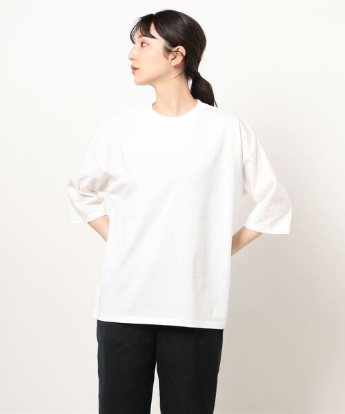 Samansa Mos2 blue(サマンサモスモスブルー)の「スウェットベストロンTセット(Tシャツ/カットソー・レディース・チャコール/ベージュ/キナリ・フリ-)」の5枚目の写真