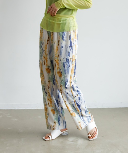 Birthday room（バースデイルーム）の「ペイントアートパンツ（その他パンツ・レディース・イエロー/オレンジ・FREE）」の5枚目の写真