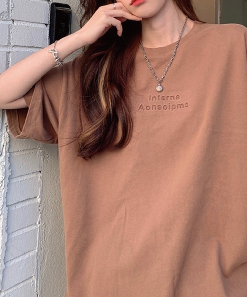 meJane(ミージェーン)の「逆さ3D立体ロゴビックシルエットTシャツ【ZOZOTOWN限定】(Tシャツ/カットソー・レディース・ホワイト/チャコールグレー/ブラック/モカ・FREE)」の15枚目の写真