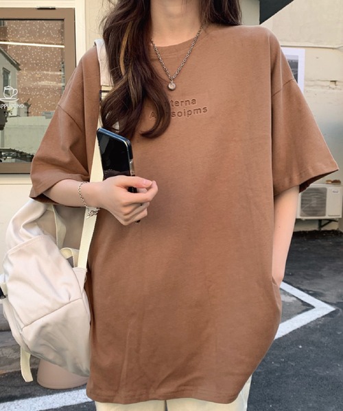 meJane(ミージェーン)の「逆さ3D立体ロゴビックシルエットTシャツ【ZOZOTOWN限定】(Tシャツ/カットソー・レディース・ホワイト/チャコールグレー/ブラック/モカ・FREE)」の20枚目の写真