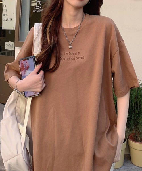 meJane(ミージェーン)の「逆さ3D立体ロゴビックシルエットTシャツ【ZOZOTOWN限定】(Tシャツ/カットソー・レディース・ホワイト/チャコールグレー/ブラック/モカ・FREE)」の11枚目の写真
