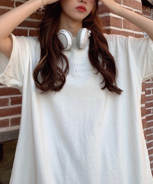 meJane(ミージェーン)の「逆さ3D立体ロゴビックシルエットTシャツ【ZOZOTOWN限定】(Tシャツ/カットソー・レディース・ホワイト/チャコールグレー/ブラック/モカ・FREE)」の21枚目の写真