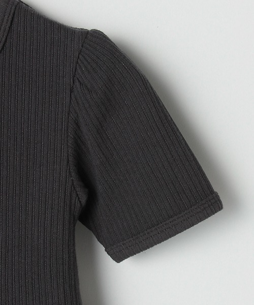 b・ROOM（ビールーム）の「ワントーンドッキングワンピース（ワンピース・キッズ・オフホワイト/チャコール/モカ・100cm/90cm/120cm/110cm/130cm）」の9枚目の写真