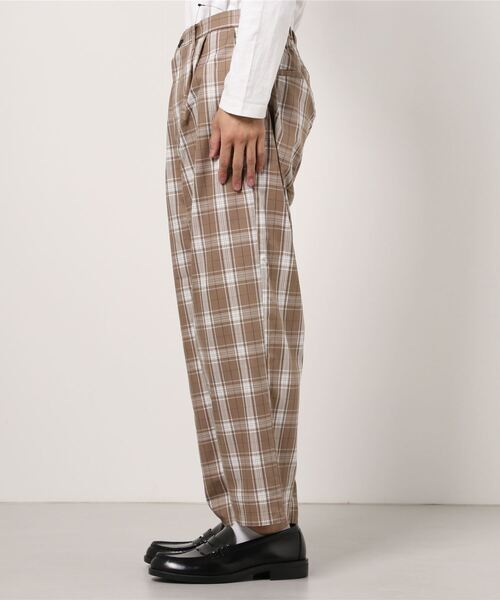 WEGO（ウィゴー）の「WEGO/レトロチェックセミワイドスラックス（スラックス・メンズ・ブラウン系その他2/ベージュ系その他2・MEDIUM/LARGE）」の11枚目の写真