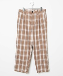 WEGO | WEGO/レトロチェックセミワイドスラックス(スラックス)