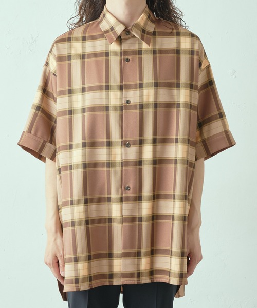 Lui's(ルイス)の「5分袖ロイヤルチェックシャツ(シャツ/ブラウス・メンズ・ネイビー/ピンク・FREE)」の8枚目の写真