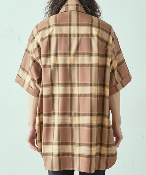 Lui's(ルイス)の「5分袖ロイヤルチェックシャツ(シャツ/ブラウス・メンズ・ネイビー/ピンク・FREE)」の10枚目の写真