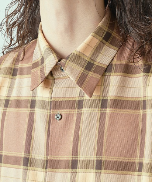 Lui's(ルイス)の「5分袖ロイヤルチェックシャツ(シャツ/ブラウス・メンズ・ネイビー/ピンク・FREE)」の12枚目の写真