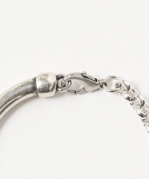 Ray BEAMS（レイビームス）の「Otro Accesorio / パイプ チェーン ブレスレット（ブレスレット・レディース・シルバー・ONE SIZE）」の3枚目の写真